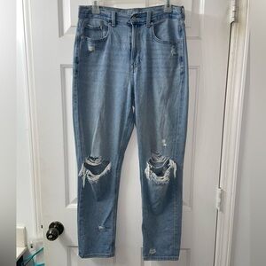 American Eagle Outfitters Light Blue Distressed Boyfriend Jeans